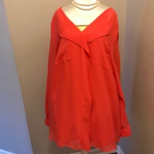 Calvin Klein cute  orange blouse